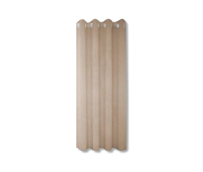 Cortina denzel 140x280cm cor taupe