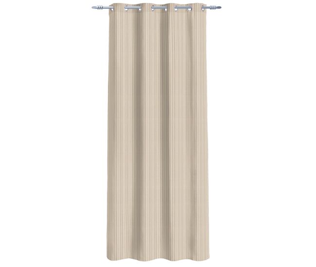 Cortina de rede de poliéster base 135x260cm cor natural