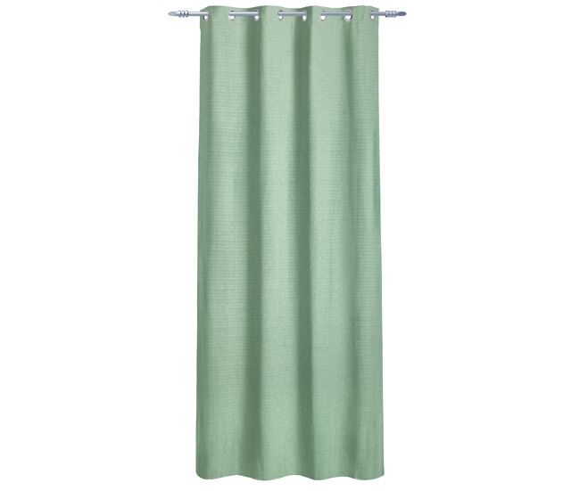 Cortina de rede de poliéster ibiza 135x260cm cor verde menta