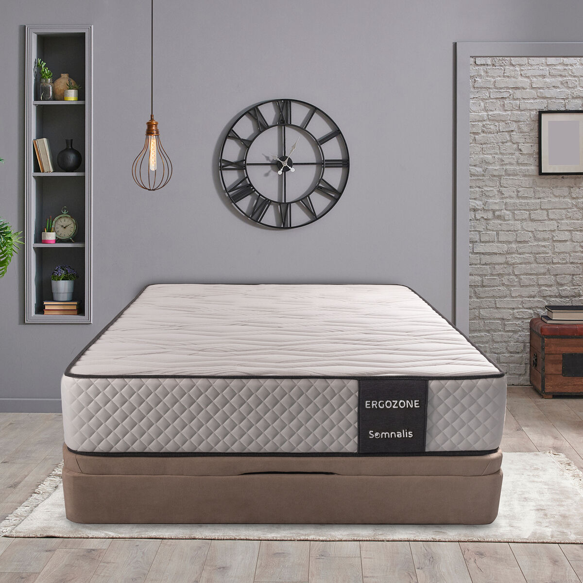 Somnalis Colchão De Espuma 140X190cm Ergozone Branco