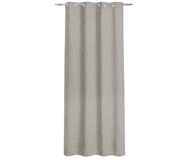 Cortina de poliéster miami 140x260cm cinza