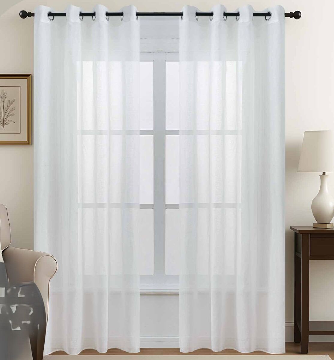 Conjunto de 2 cortinas MALI 140x260cm