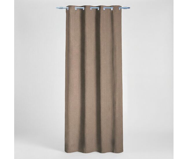 Cortina de poliéster panama 140x260cm cor bege