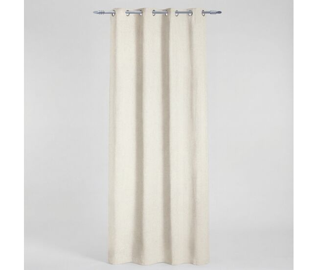 Cortina de poliéster panama 140x260cm cor branco