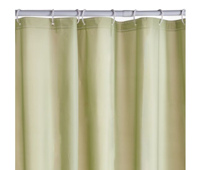 Cortina de banho peva 180x200cm verde