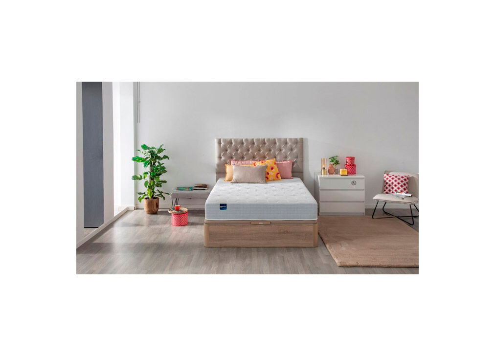 Colchão PEGASUS 8K BULTEX material celular com sommier grátis Pikolin color natural