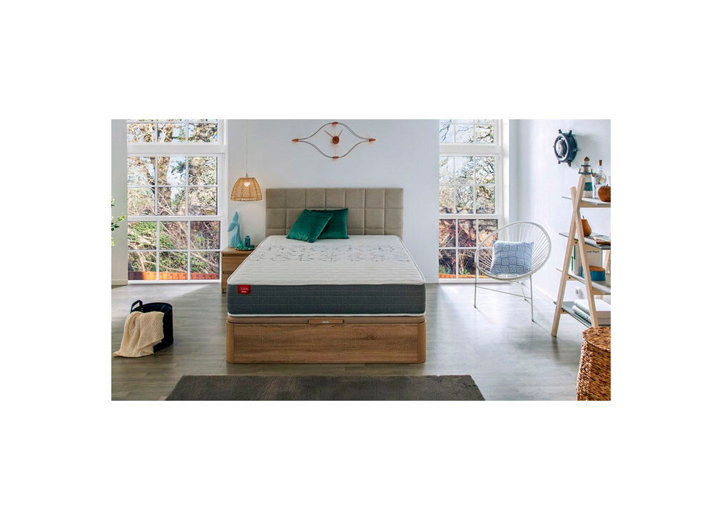 Colchão SKYLIGHT 8 K PIKOLIN espuma Adaptex com sommier grátis Pikolin cor cerejeira