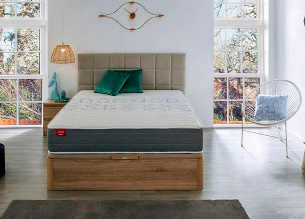 Colchão SKYLIGHT 8 K PIKOLIN espuma Adaptex com sommier grátis Pikolin cor glaciar