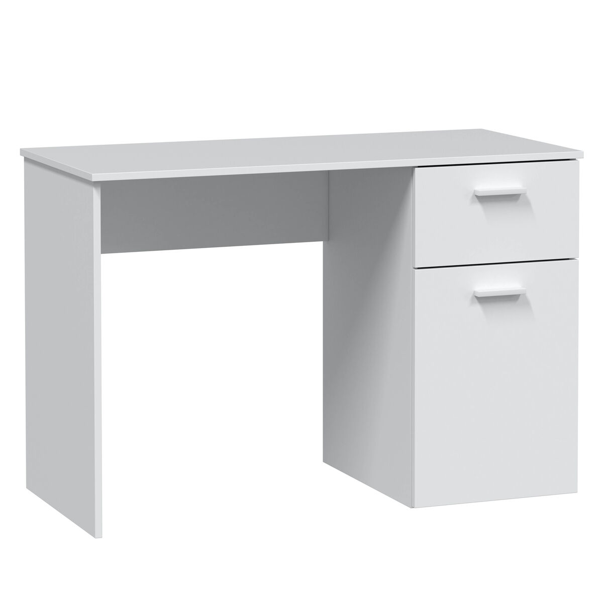 Mesa de escrita huelva 1 porta 1 gaveta branca, 108 cm