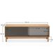 Mesa de TV Magnus 2 portas de correr Cor cinzenta Mesa de TV Magnus 2 portas de correr Cor cinzenta Castanho