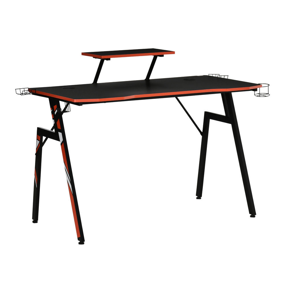 Secretária Gaming Aço e MDF HOMCOM, escritório - secretárias 120x60