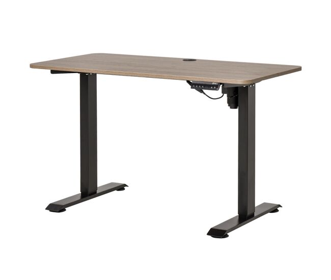 Vinsetto secretária électrique de pé mesa ajustável em altura para escritório com 4 teclas de memória automática inteligente 120x60x72-116 cm moldura noir