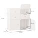 Armário Modular PP HOMCOM, casa - móveis de armazenamento 75 Armário Modular PP HOMCOM, casa - móveis de armazenamento 75 Branco