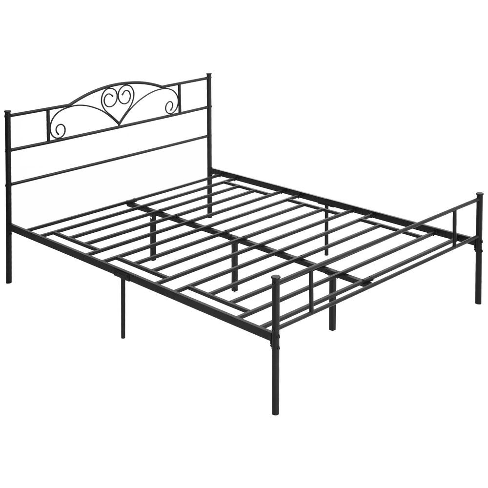 Estrutura de Cama Dupla de Metal Aço HOMCOM, casa - quarto 106