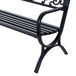 Banco de Jardim Ferro Outsunny 127x60 Banco de Jardim Ferro Outsunny 127x60 Preto