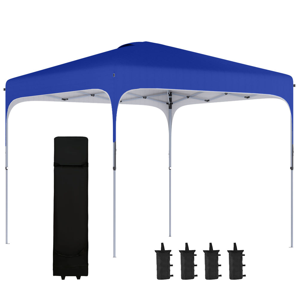 Tenda Dobrável Aço e Tecido Oxford Outsunny 253x253