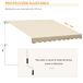 Toldo Manual Retrátil Alumínio, Metal e Poliéster Outsunny 295x245 Toldo Manual Retrátil Alumínio, Metal e Poliéster Outsunny 295x245 Cinza