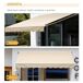 Toldo Manual Retrátil Alumínio, Metal e Poliéster Outsunny 295x245 Toldo Manual Retrátil Alumínio, Metal e Poliéster Outsunny 295x245 Cinza