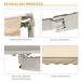 Toldo Manual Retrátil Alumínio, Metal e Poliéster Outsunny 295x245 Toldo Manual Retrátil Alumínio, Metal e Poliéster Outsunny 295x245 Cinza