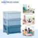 Organizador de Brinquedos PP HOMCOM 37 Organizador de Brinquedos PP HOMCOM 37 Azul