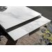 ANGEL CERDA Mesa de jantar extensível retangular mármore porcelânico e aço preto 270x90 ANGEL CERDA Mesa de jantar extensível retangular mármore porcelânico e aço preto 270x90 Branco