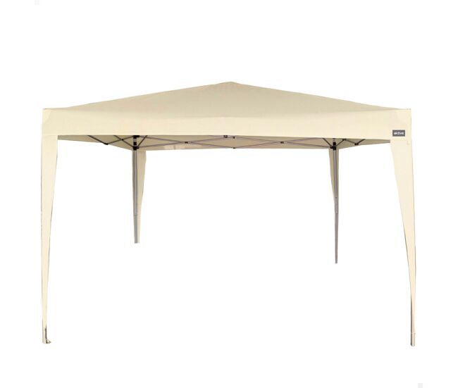 Gazebo dobrável 300x300x240/250 cm creme aktive
