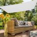 Toldo rectangular de poliéster Aktive Garden cor branca Toldo rectangular de poliéster Aktive Garden cor branca Branco