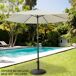 Guarda-sol de jardim hexagonal Ø270 cm com sistema de roldana dupla Aktive Guarda-sol de jardim hexagonal Ø270 cm com sistema de roldana dupla Aktive Creme