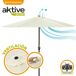 Guarda-chuva para terraço e jardim com proteção UV50 Aktive Guarda-chuva para terraço e jardim com proteção UV50 Aktive Creme
