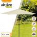 Guarda-sol hexagonal cabo de alumínio Aktive Garden 300x300 Guarda-sol hexagonal cabo de alumínio Aktive Garden 300x300 Creme