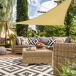 Toldo de sombra triangular Aktive Garden uv50 cor creme Toldo de sombra triangular Aktive Garden uv50 cor creme Creme