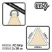 Toldo de sombra triangular Aktive Garden uv50 cor creme Toldo de sombra triangular Aktive Garden uv50 cor creme Creme