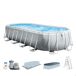 Piscina oval amovível Intex estrutura prisma oval 610x305x122 cm com purificador Piscina oval amovível Intex estrutura prisma oval 610x305x122 cm com purificador Cinza