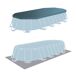 Piscina oval amovível Intex estrutura prisma oval 610x305x122 cm com purificador Piscina oval amovível Intex estrutura prisma oval 610x305x122 cm com purificador Cinza