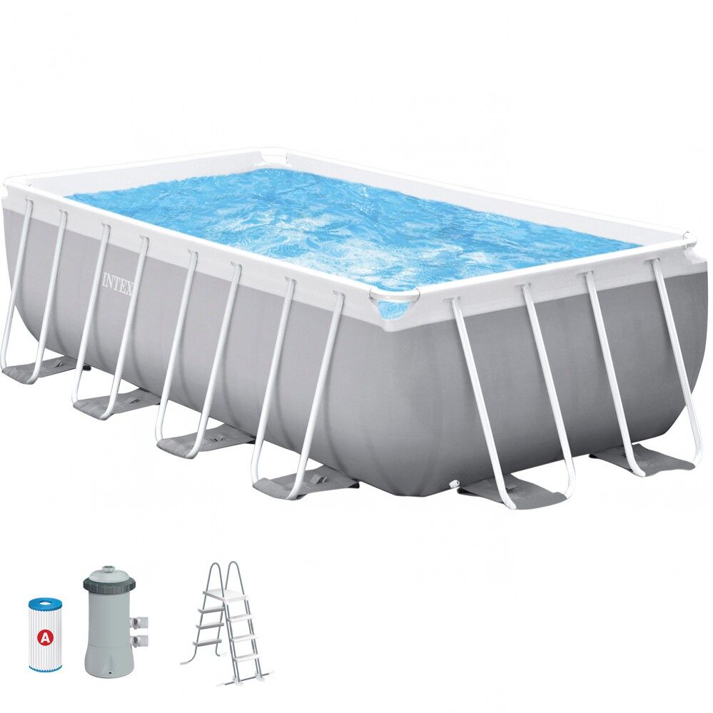 Piscina retangular desmontável, bomba de filtro Prism Frame INTEX
