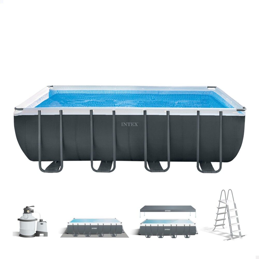 INTEX Ultra XTR Frame piscina rectangular amovível 549x274x132 + sistema de filtragem