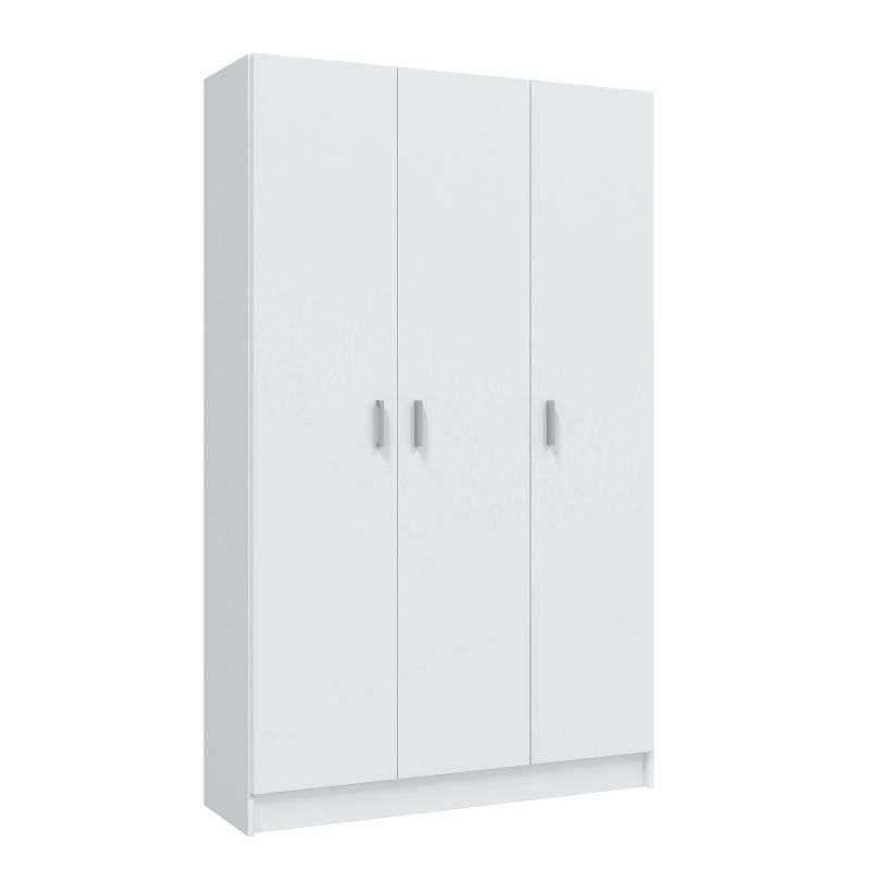 Armário multiusos com 3 portas branco 180cm x 180 x 37cm cm