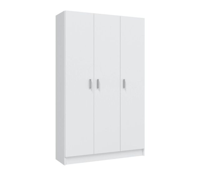 Armário multiusos com 3 portas branco 180cm x 180 x 37cm cm