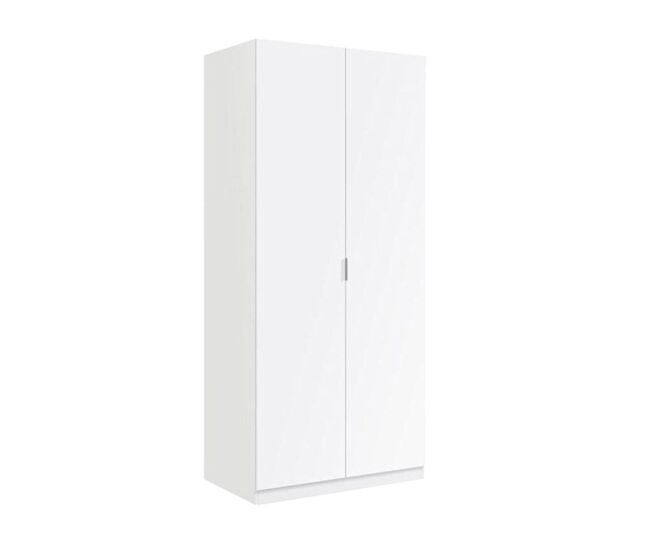 Armário de aglomerado branco 180x81,5x52cm