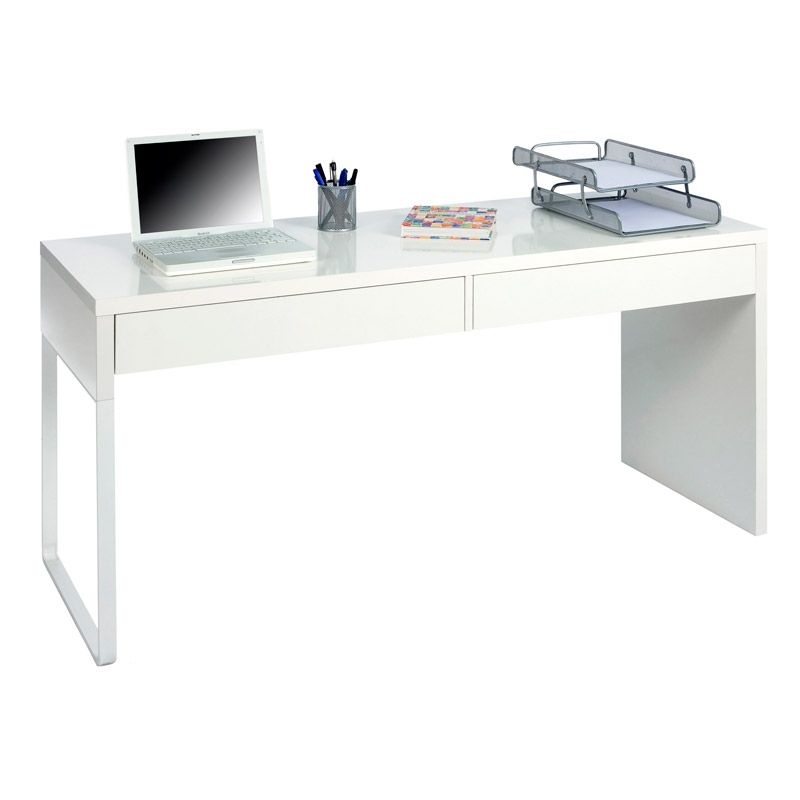 Duehome Mesa De Computador Tátil Artik White ( Mate) 138 X 75 X 50Cm Cm Branco