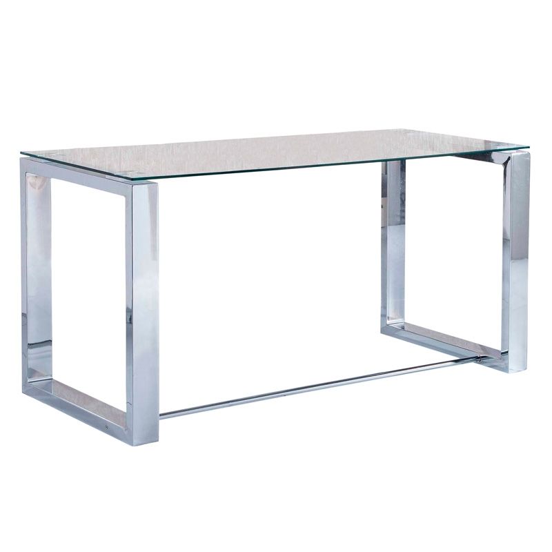 Mesa de escritório metal cromado 140 x 75 x 70cm cm