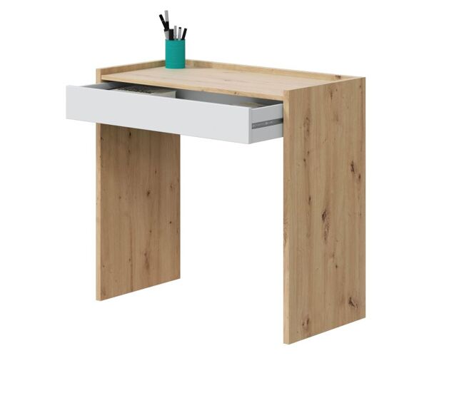 Escritório com gaveta em aglomerado blanc 73x108x50cm