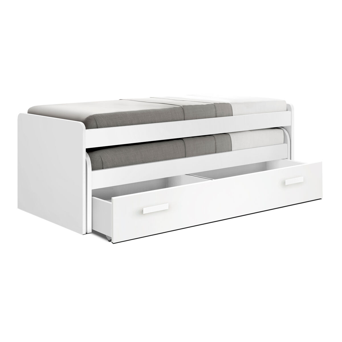 Cama compacta - 105 cm - venprodin - 73x201x115cm - branco