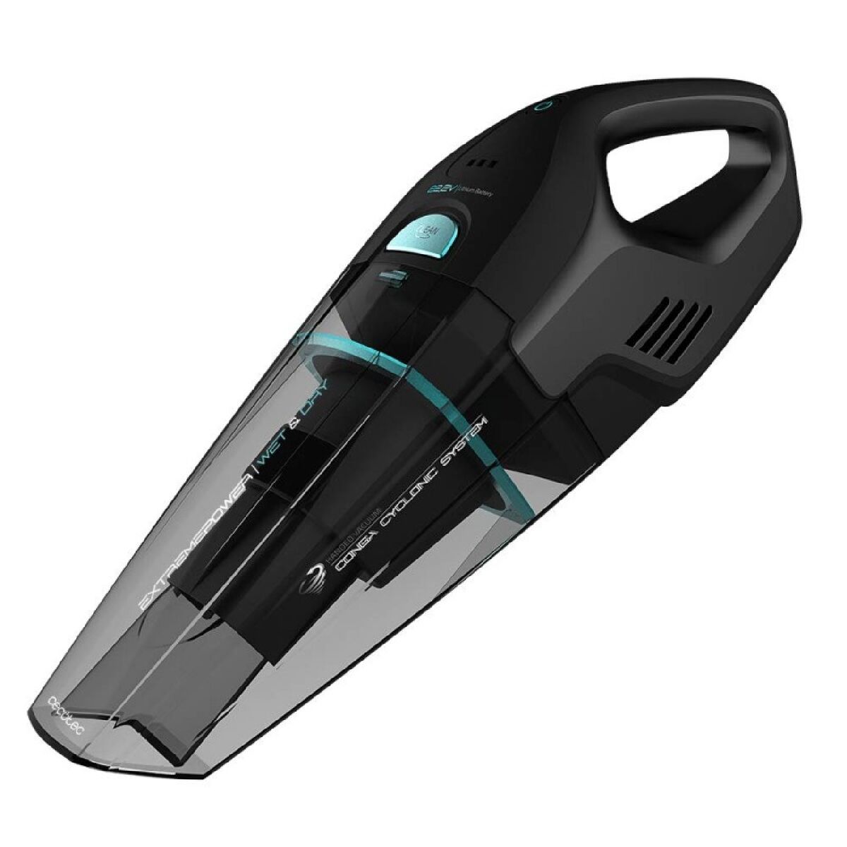 Cecotec aspirador de mão com bateria de íon-lítio 22,2 v. para sólidos e líquidos.