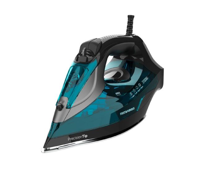 Cecotec ferro de engomar a vapor ultrapotente de 3100 w com base em cerâmica de alta resistência e melhor deslizamento turbo