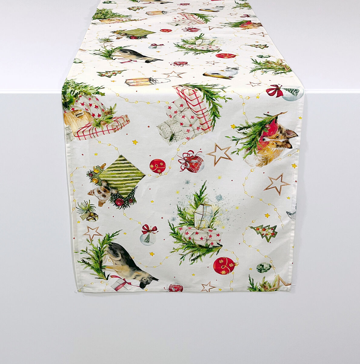 CORREDOR DE MESA DE NATAL PARA CACHORROS