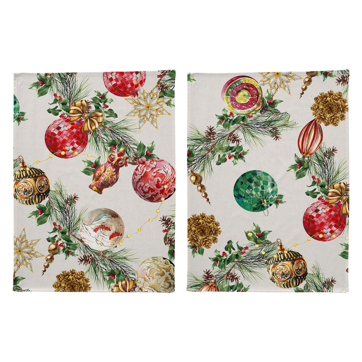 Pack de 2 panos cozinha Natal DECORATION