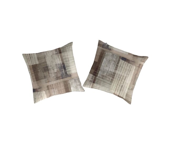 2 quadrantes cuadri 65x65 cm castanho