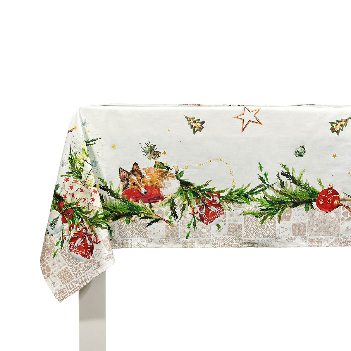 Capa de natal para cachorros 150x150 cm
