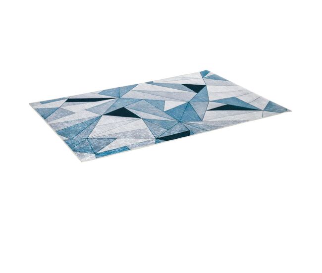 Homcom tapete de sala de estar moderno 230x160cm tapete geométrico com base antiderrapante para dormitório escritório estúdio multicor